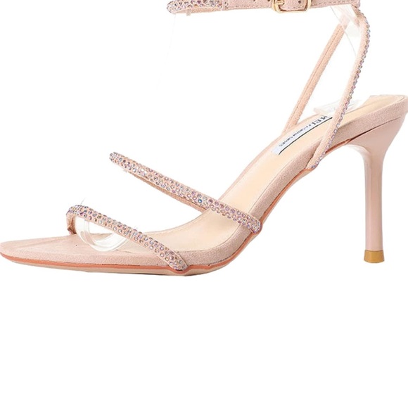 Steve Madden Tea TEA0ISI Rhinestone Sandal Heels Size 9M. - Picture 2 of 7